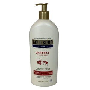 Gold Bond Ultimate Diabetics Dry Skin Relief Lotion 18 Oz Hydrating Moisturizer